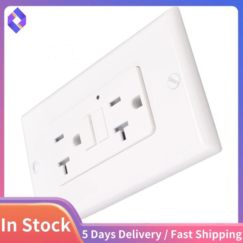 GFCI Outlet 20A, Thụ thể điện GFI có đèn báo LED, Bộ ngắt mạch đứt gãy mặt đất chống Tamper 20A