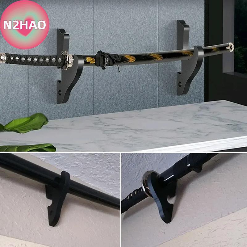 N2HAO Treo Tường Gỗ Thanh Kiếm Đứng Móc Treo Có Thể Điều Chỉnh Màn Hình Ra Dao Cosplay Cây Đũa Phép 