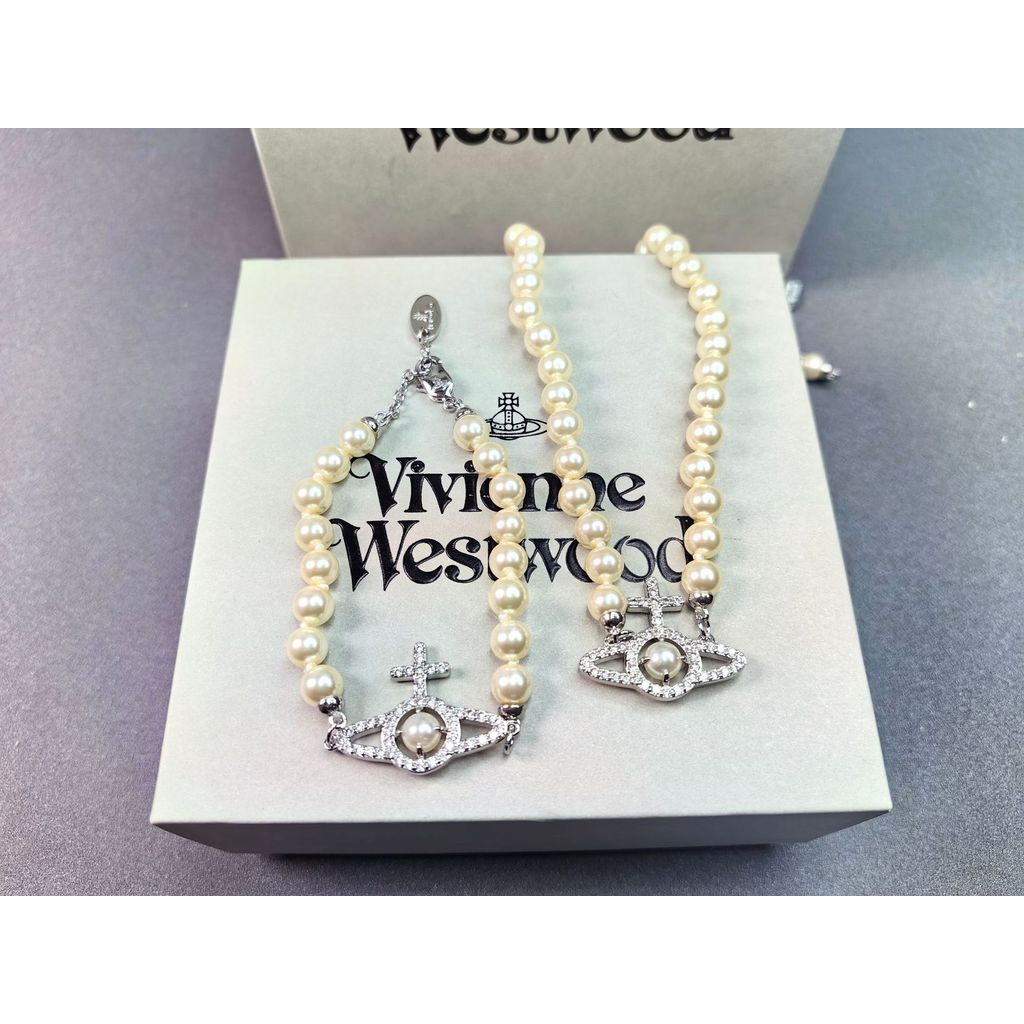 vivienne westwood Real Shot Original Image Cross Saturn Pearl Series