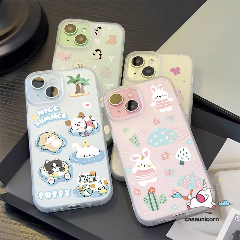 Ốp điện thoại mờ lỗ lớn hình hoạt hình Kitty hợp thời trang Tương thích cho Samsung A17 A16 A07 A05 