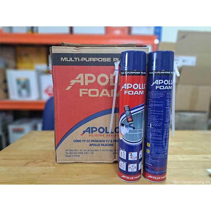 Keo bọt nở - Foam Apollo 750ml, CHÍNH HÃNG