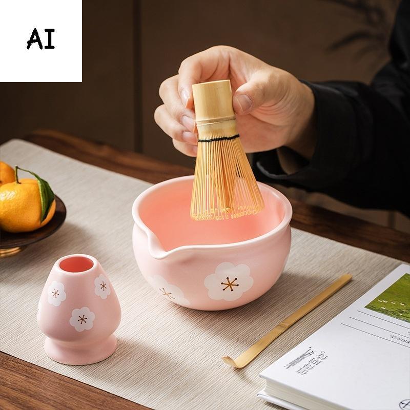 AI 1 / 2 Chiếc Bát Gốm Matcha, Sakura Phong Cách Nhật Bản Matcha Bát Trà Gốm Nghệ Thuật Bát Salad Ch