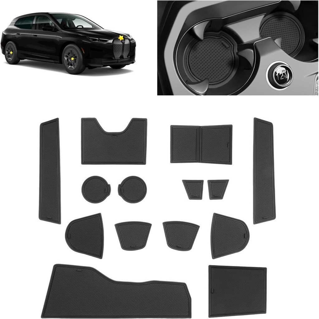 SKTU Khe Cắm Cửa Thảm Cho 2022-2025 2026 BMW iX Phụ Kiện Cửa Rãnh Cổng Miếng Lót 14 Chiếc Phù Hợp Vớ