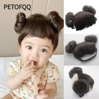 Petofq Mũ Tóc Giả Cho Bé, Tóc Giả Mái Dễ Thương, Phụ Kiện Chụp Ảnh Chống Trơn Trượt, Quà Tặng Sinh Nhật Đầu Tiên