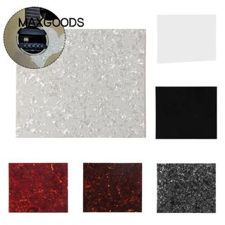 Maxgoods Guitar Pickguard Tấm trống, Nhãn dán trang trí đàn Guitar DIY màu sắc, Tấm chống trầy xước tự dính mỏng chuyên nghiệp 20x17cm