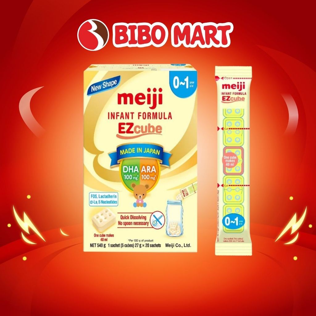Meiji Thanh Lẻ Sữa Meiji Thanh Nhập Khẩu Infant Formula Tăng Đề Kháng Cho Bé 0-1 Tuổi - Bibomart