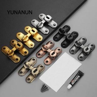 Khóa chống trộm YUNANUN, Chốt cửa trượt chống trộm bằng hợp kim kẽm, Mục đích kép Không đục lỗ Phần cứng Khóa cửa