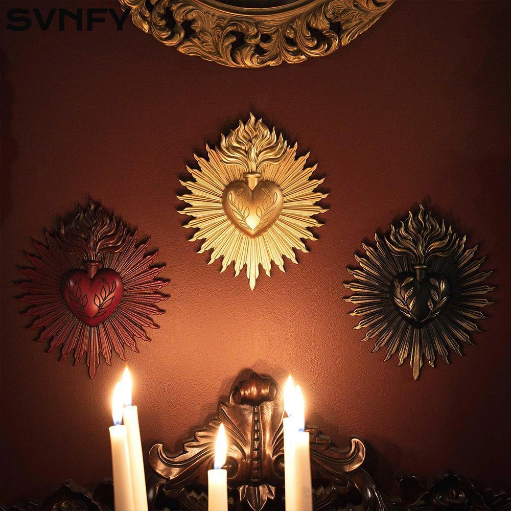 SVNFY Decor Wall, Công giáo Goth Gothic Heart Wall Decor, Phòng trưng bày thời trang Victoria Nghệ t