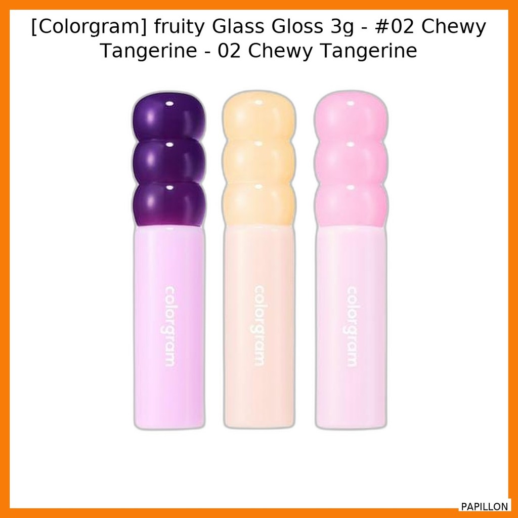 [Colorgram] Kính bóng trái cây 3g - #02 Chewy Tangerine - 02 Chewy Tangerine / Hàn Quốc Gloss / Frui