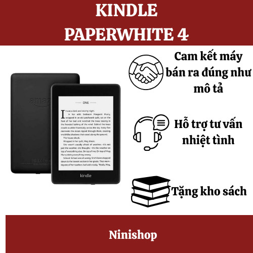Máy đọc sách kindle paperwhite 4 đã qua sử dụng gồm 2 phiên bảng 8gb và 32gb