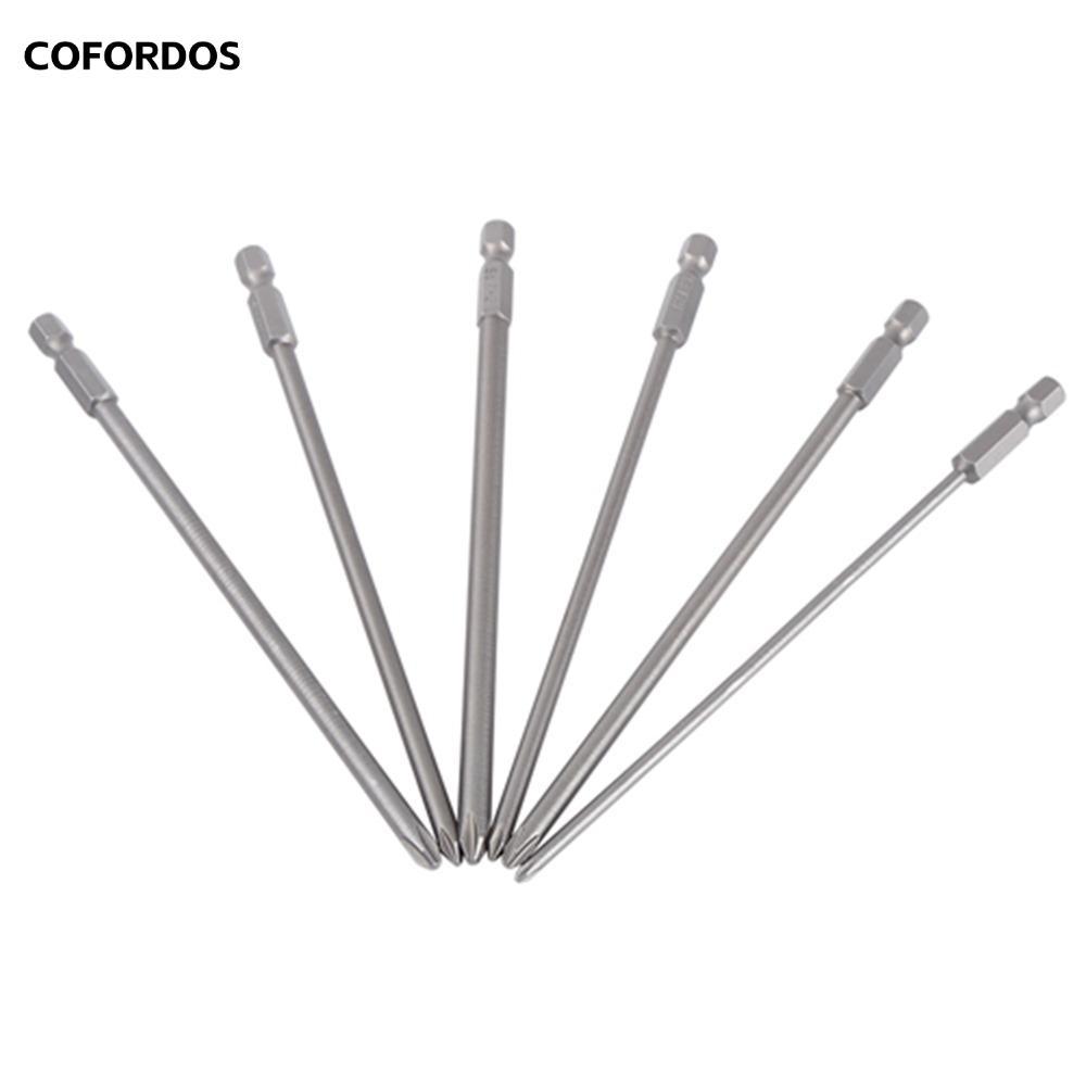 Bộ tuốc nơ vít COFORDOS 6 chiếc, Kích thước PH1 và PH2 1 / 4 inch Chuôi lục giác Đầu tuốc nơ vít, Th