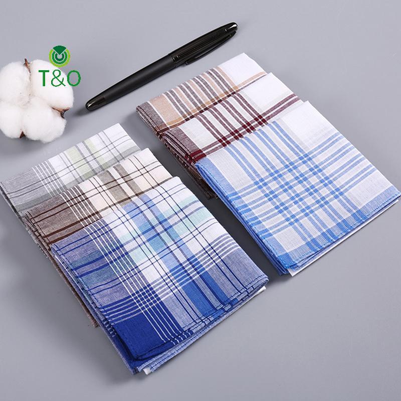 T & O 40x40CM Khăn Tay Cotton Cho Người Lớn Lớn Lớn Vuông s Nhiều Sử Dụng Khăn Mặt Nam Mồ Hôi Vải 40