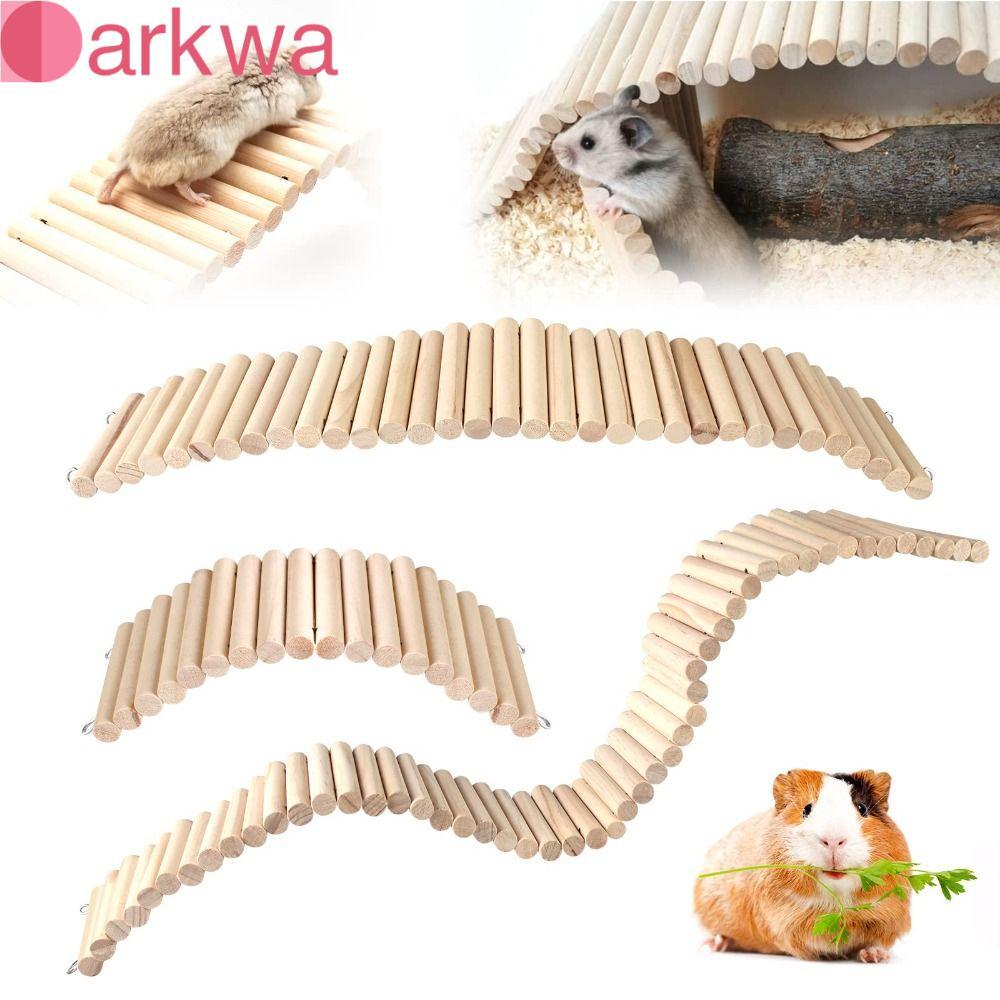 DARKWA Hamster Habitat Đồ chơi chuột cưng bằng gỗ