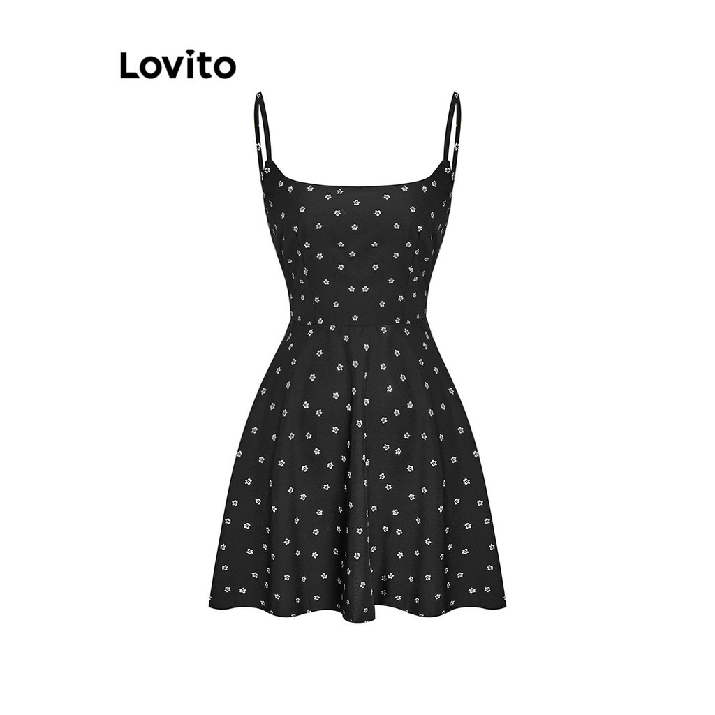 (Trendy) Lovito Váy thường ngày Váy xếp li hoa sang trọng dành cho nữ L68ED147 (Nhiều màu)