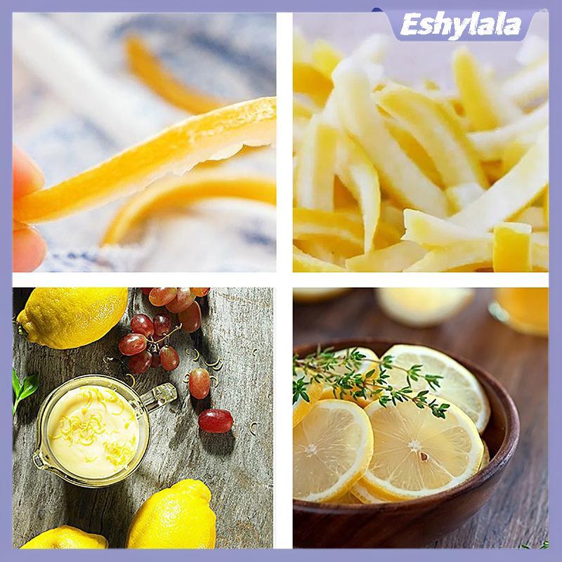 Eshylala Lemon Peeler Thép không gỉ chanh Zester Grater Lime Orange Citrus Fruit Grater Peeling Kitc