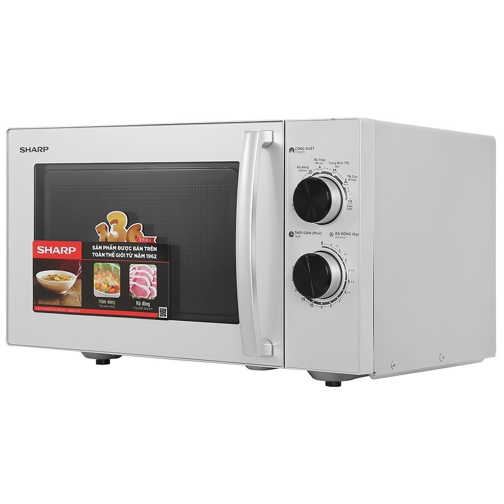 [HÀNG CHÍNH HÃNG] Lò vi sóng Sharp R-32A2VN-S 23 lít xám