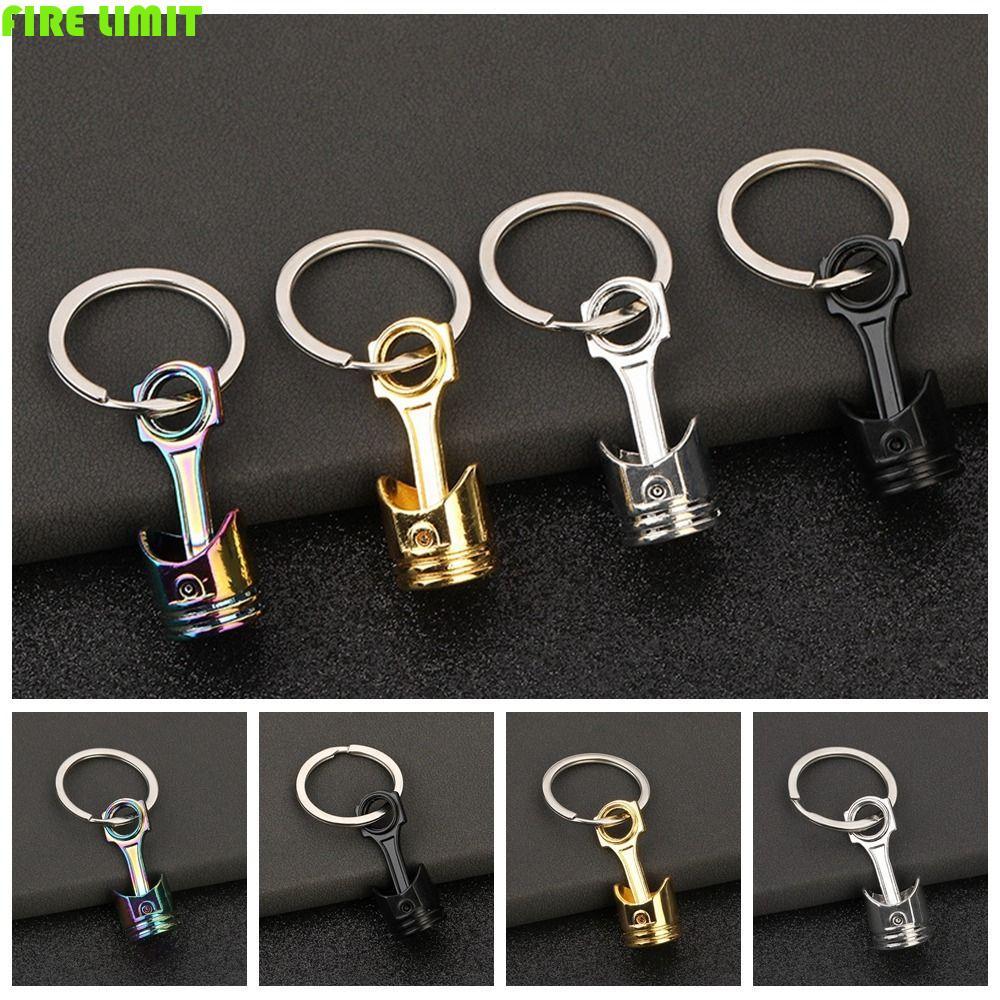 FIRE LIMIT Piston Model Keyring, Phụ kiện ô tô INS Động cơ ô tô Móc khóa Piston, Hợp kim Mini sáng t