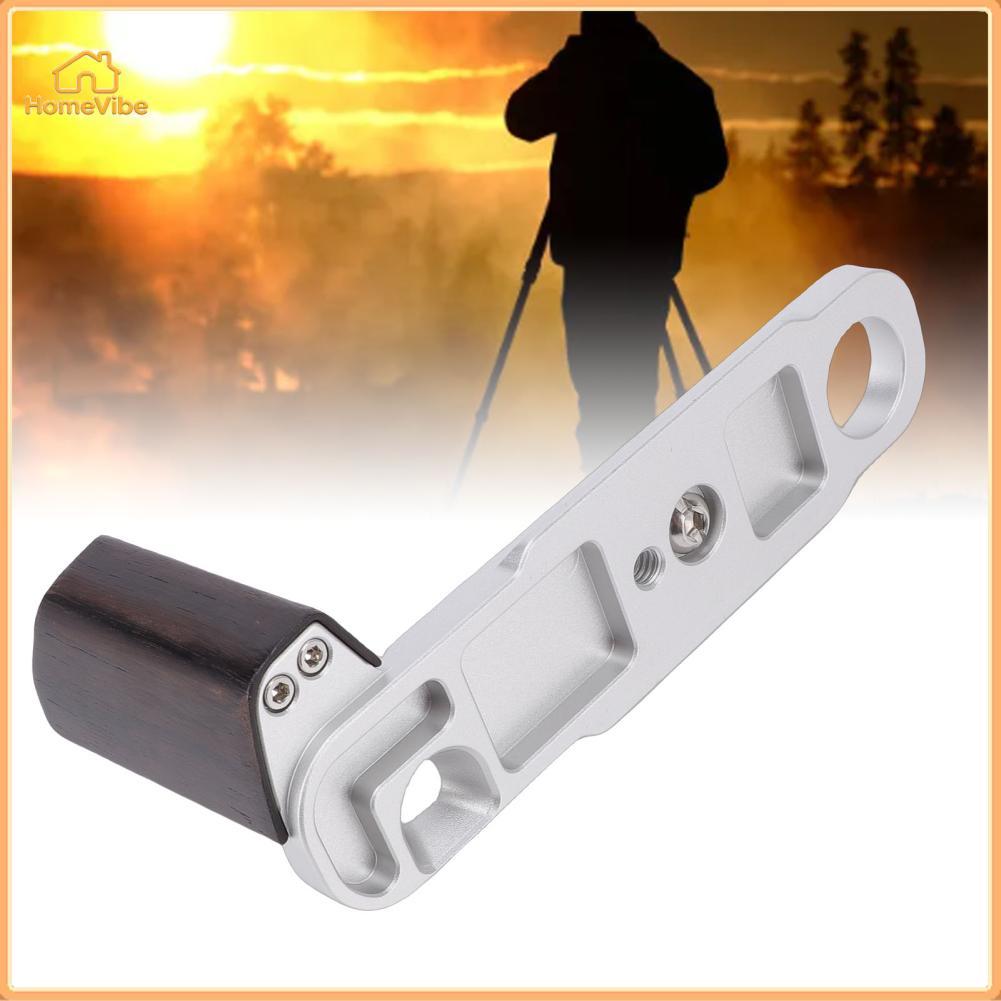 HomeVibe Wisoqu Camera Tay cầm bằng gỗ hình chữ L Tay cầm bằng gỗ mun tiện dụng với tấm đế bằng hợp 