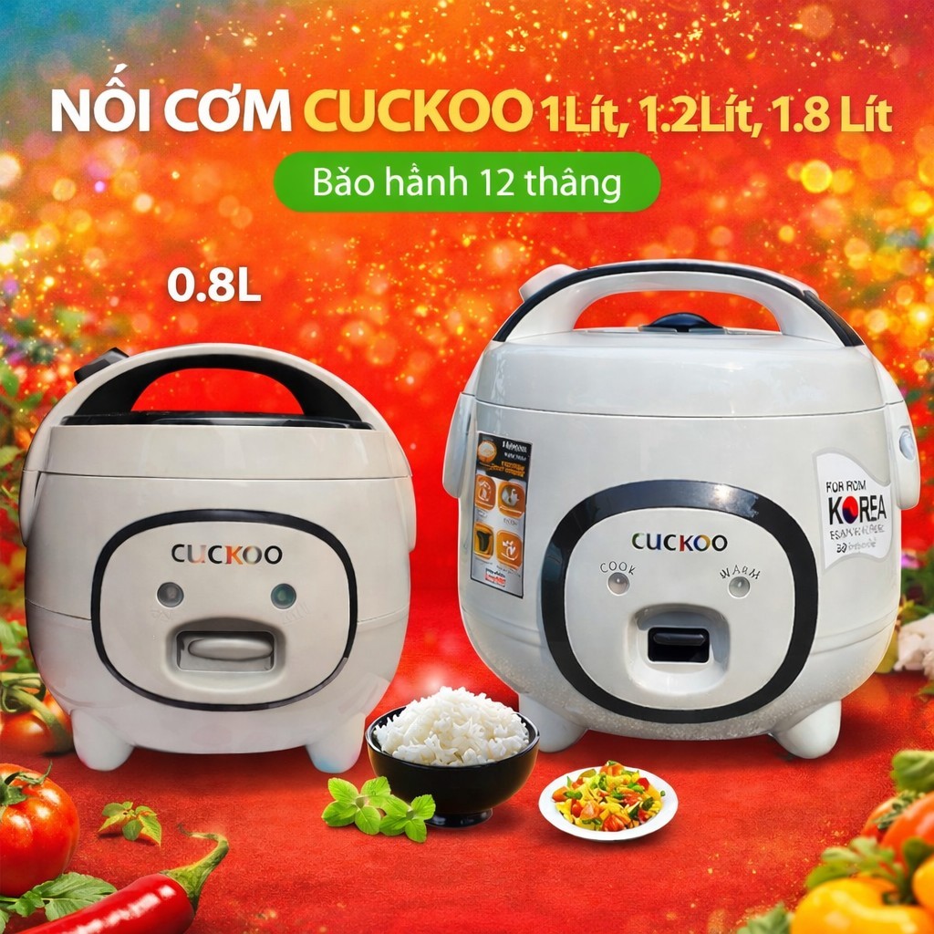 Nồi Cơm Điện Cuckoo - Nồi Cơm Điện Mini- Tiết Kiệm Điện Năng -Công Nghệ Hiện Đại Của Hàn Quốc