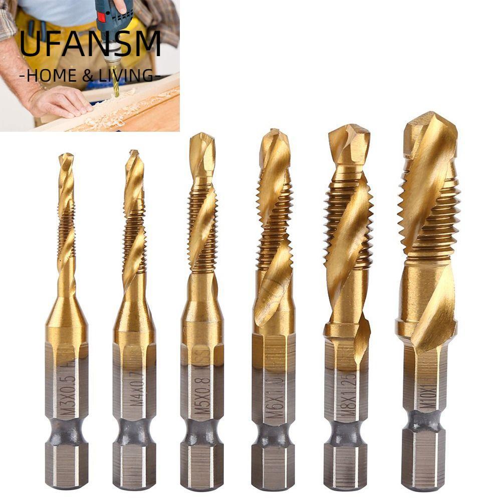 UFASM Hex Shank Tap Drill Bits Máy vít HSS Hợp chất Tap Shank Tap Drill Bits