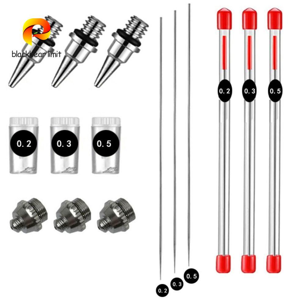 BLACKBEAR GIỚI HẠN Airbrush Vòi phun kim phun cho Airbrush Airbrush Nắp bàn chải không khí Phụ kiện 