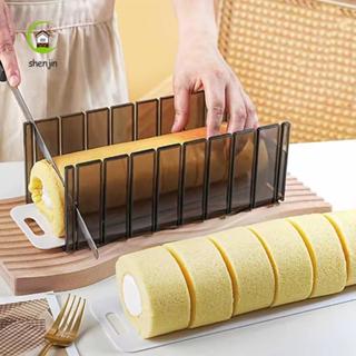 shenjin Máy cắt cuộn bánh SHENJIN, Khuôn cắt cuộn Thụy Sĩ bằng nhựa cắt đều, Dụng cụ cắt bánh chính xác Bánh mì hướng dẫn độ dày bột 3 / 3.5 / 4cm