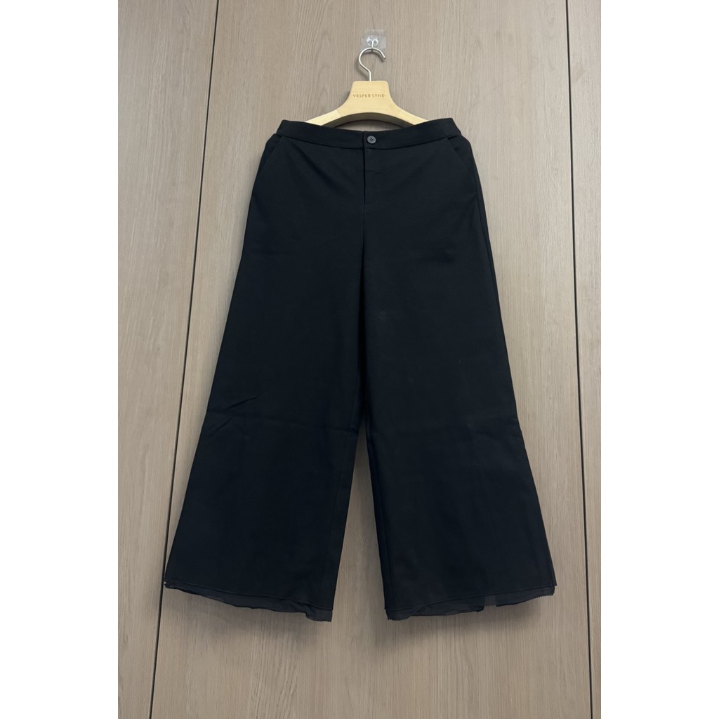 Lana fei-Cotton 91.7 + Spandex + Foot Mulberry Silk Slit Design Quần thẳng