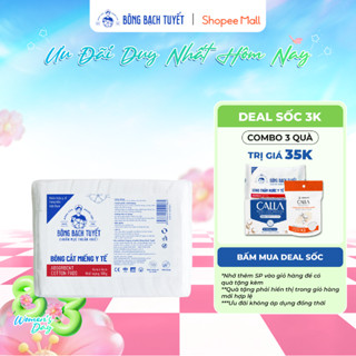 Bông cắt y tế Bông Bạch Tuyết 4cm x 4cm (100gr)