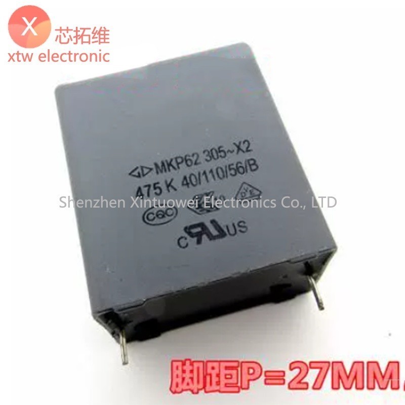 Tụ điện an toàn MKP62 X2 Tụ điện màng mỏng 305VAC 475K 4.7UF 475 Pin Pitch 27MM