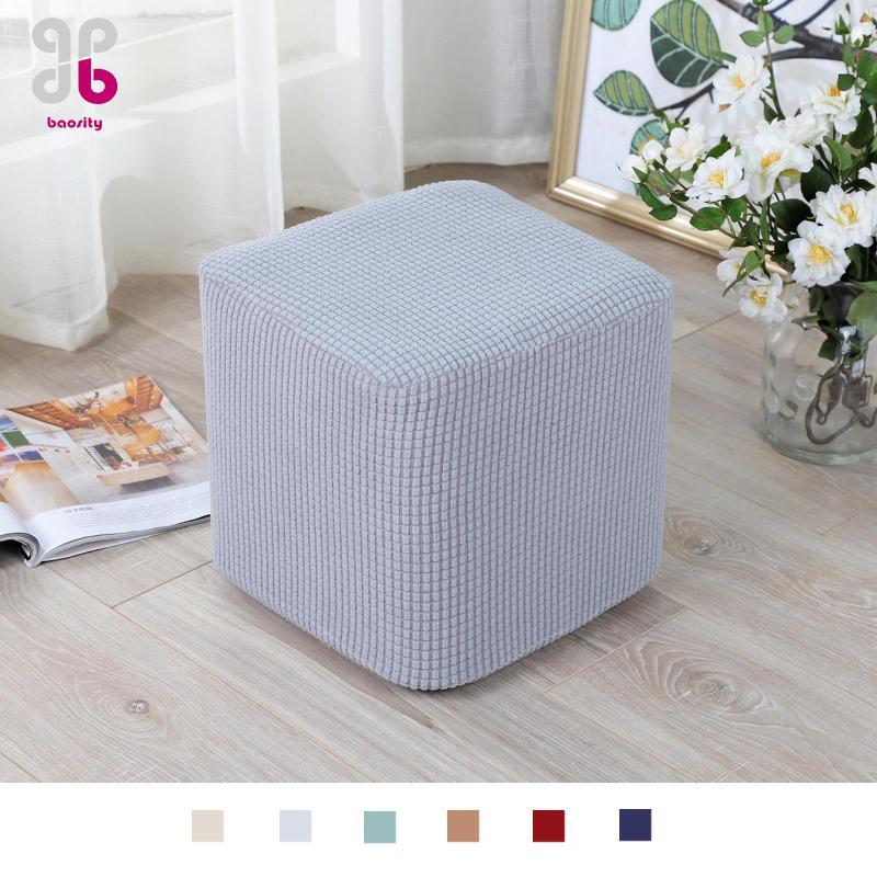 [Baosity] Ottoman Covers Slipcover Polyester Ottoman Slipcover Hình chữ nhật Ottoman
