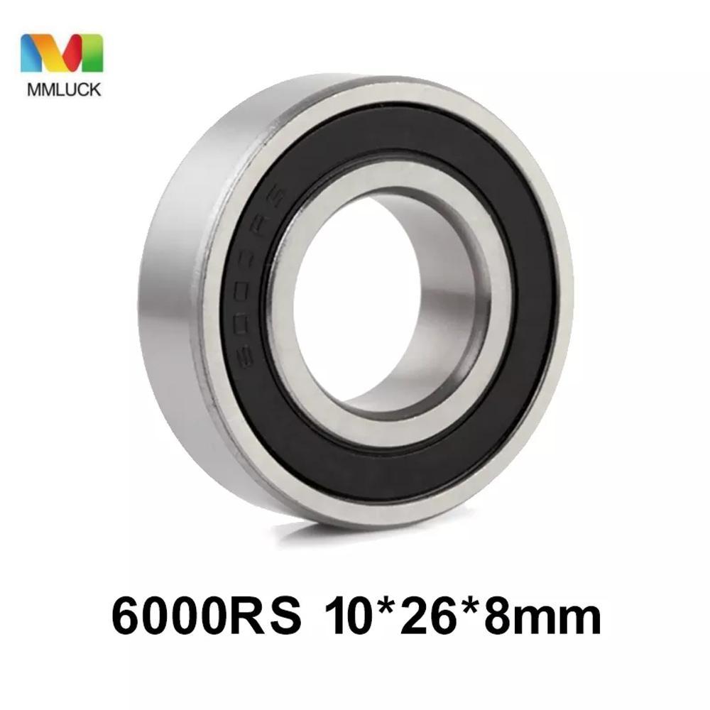MMLUCK Vòng bi xe đạp 6000RS Rãnh sâu 10X26X8mm Phụ tùng xe đạp Niêm phong cao su Vòng bi thu nhỏ 60