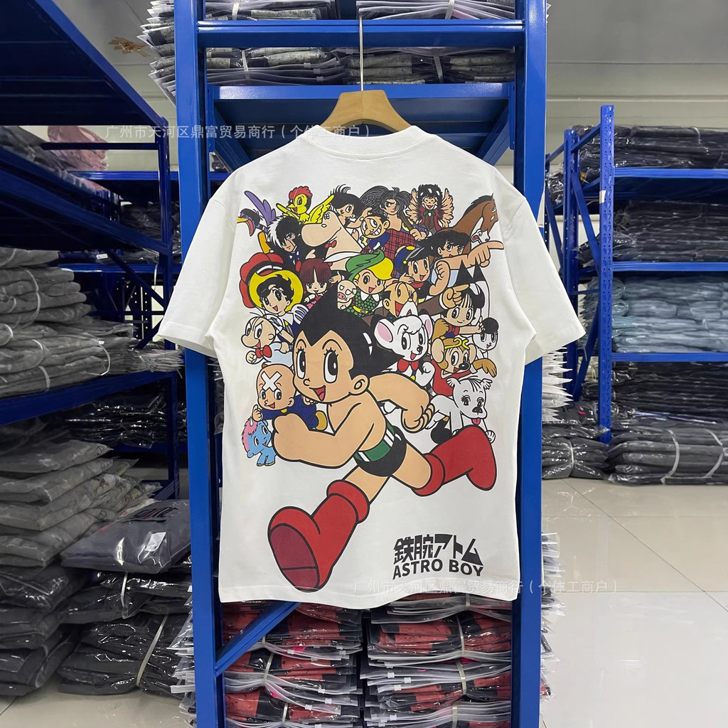 MELO vintage Astro Boy Iron Fist Iron Ball Astro Boy Short Sleeve T Shirt