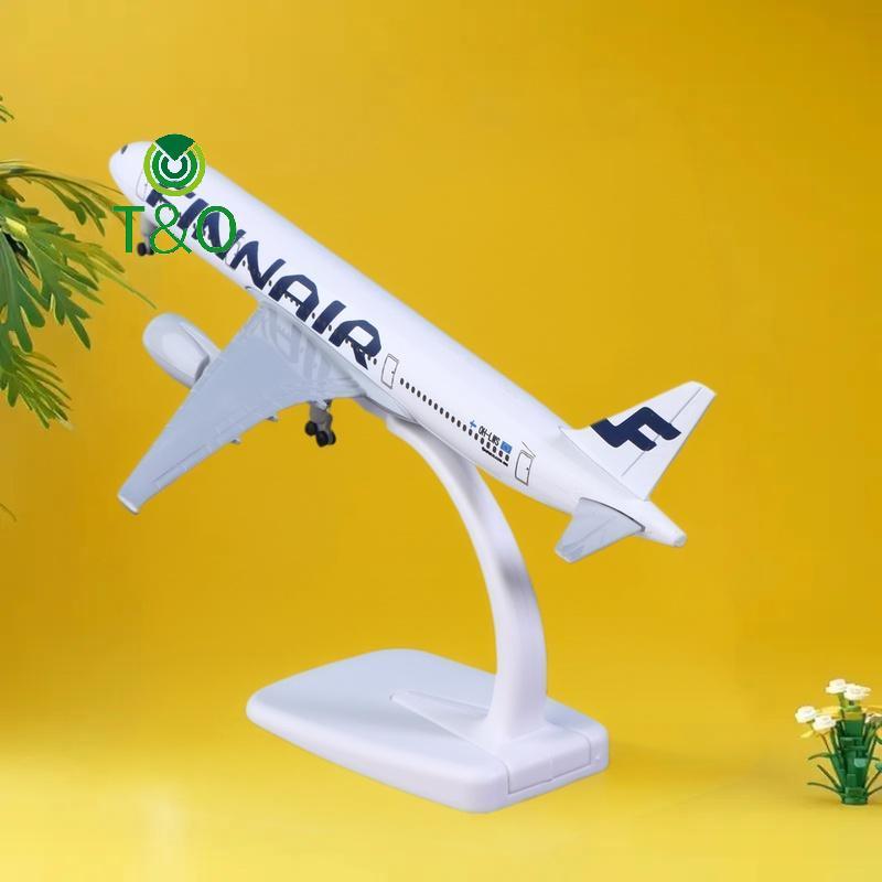 [T & O-t] 1 Bộ Máy Bay Diecast Kim Loại Hợp Kim Có Bánh Xe 20CM A350 Finnair Bộ Máy Bay Airbus 350 P