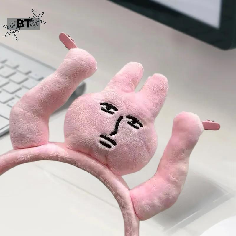 BT 1 Fun Raise Your Hands To Pull Your Hair, Pink Bunny s, Funny Fun s, Grab Bangs, Hair Ties, Mũ nó
