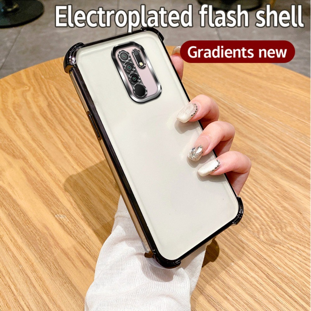 Ốp Mạ Sang Trọng Cho Redmi 9 M2004J19G, M2004J19C Vỏ Bảo Vệ Camera Chống Sốc Trong Suốt