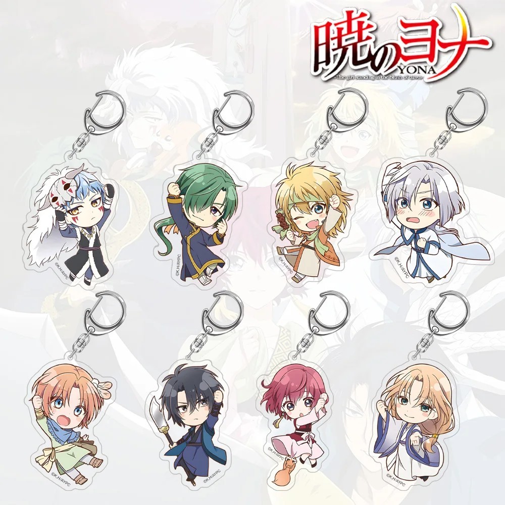 Móc khóa Anime Yona của Bình Minh Akatsuki no Yona Acrylic Yona Hak Yoon Zeno Jae-Ha Shin-Ah Ki-Ja S