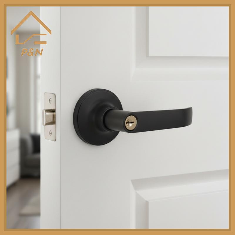 [P & N} Núm Cửa Tắt Tiếng Lo Set Lo Với 3 Phím Tay Cầm Hợp Kim Nhôm Lo Cho Phòng Ngủ [VN]