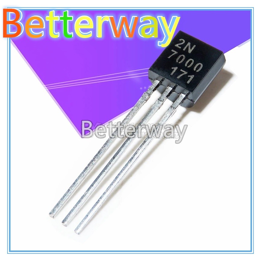 20 CHIẾC 2N7000 TO92 TO-92 MOSFET Tín Hiệu Nhỏ 200 mAmps, 60 Volts N-Channel Transistor Mới Betterwa