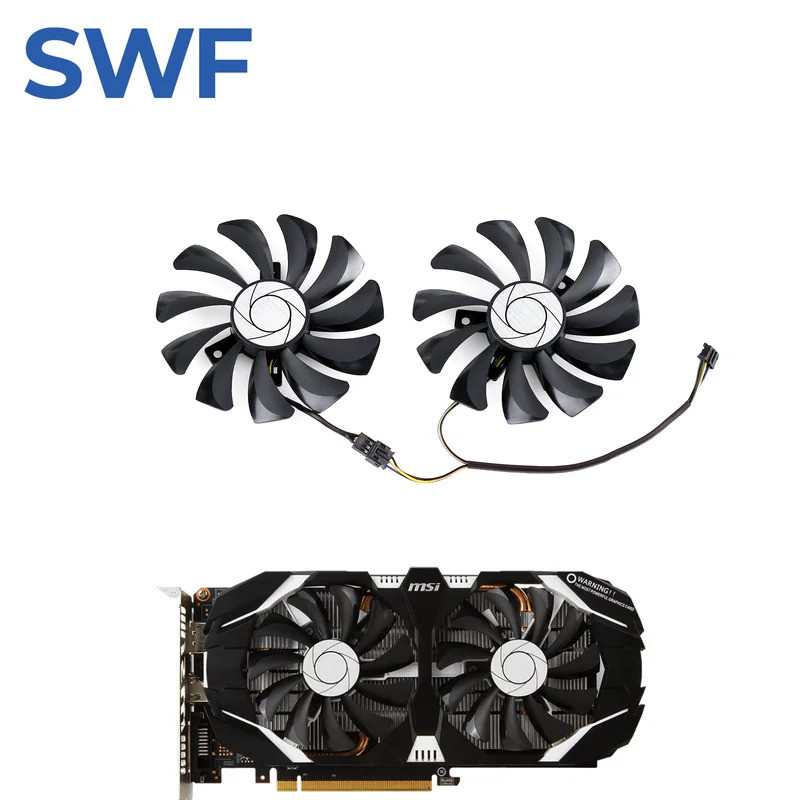 2 Cái / bộ 85MM HA9010H12F-Z Quạt Làm Mát Cho MSI GTX 1060 960 P106-100 P106 OC 6G Card Đồ Họa Quạt 