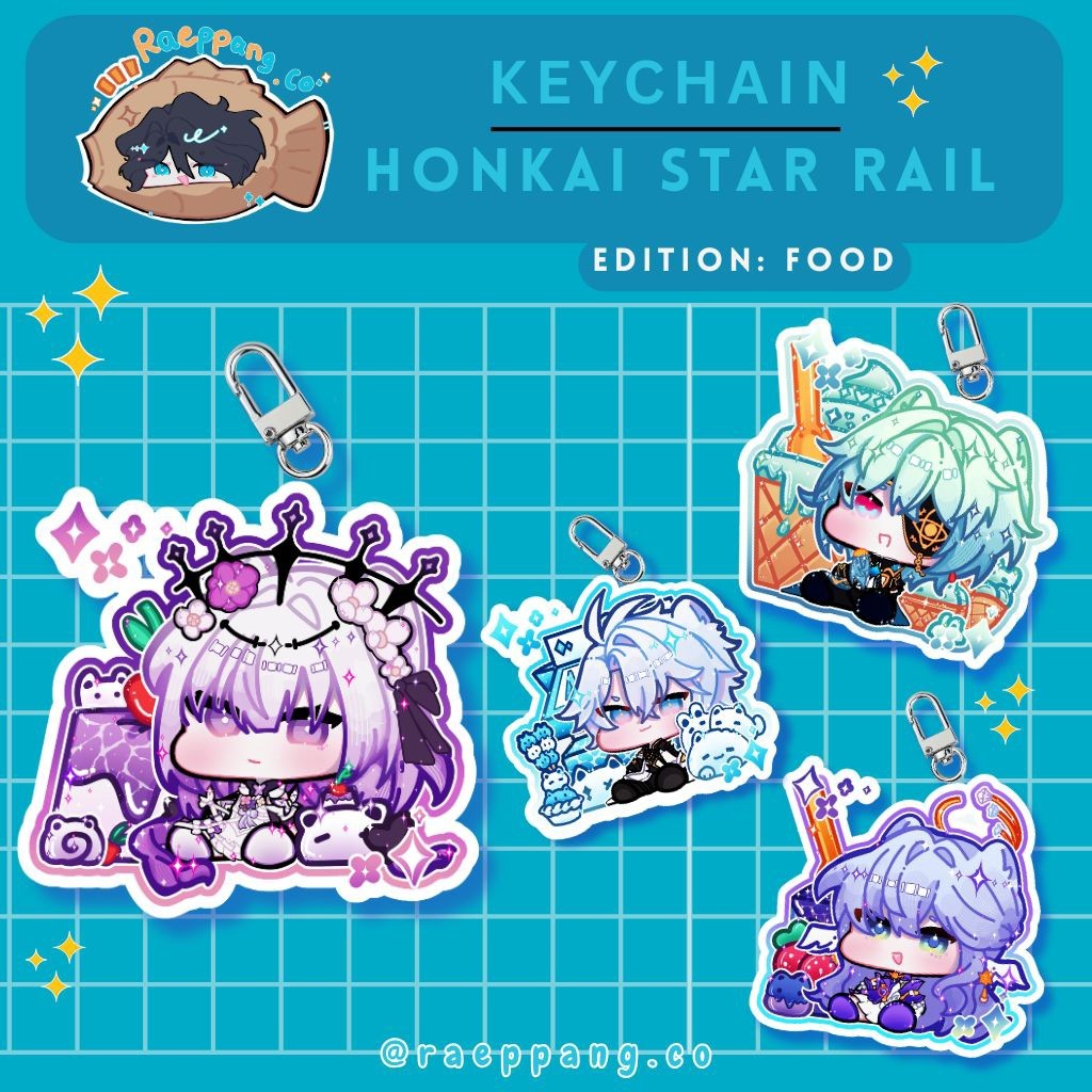 RAEPPANGCO I gantungan kunci honkai star rail I keychain honkai star rail I castorice I robin I anax