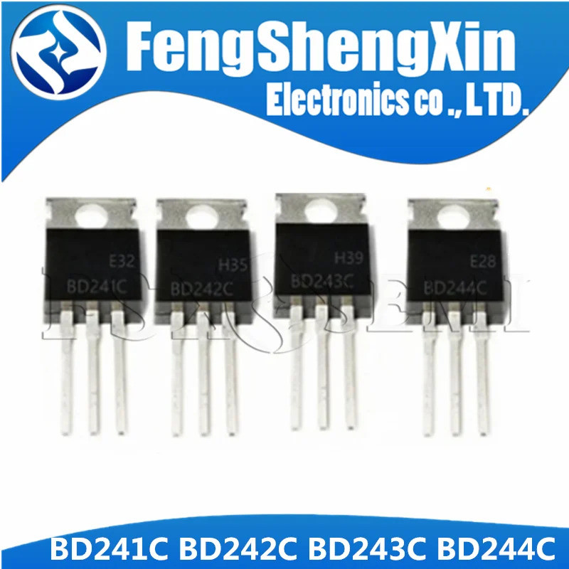 10 Cái / lốc BD241C TO-220 BD241 BD242C BD243C BD244C Silicon NPN Điện Transistor