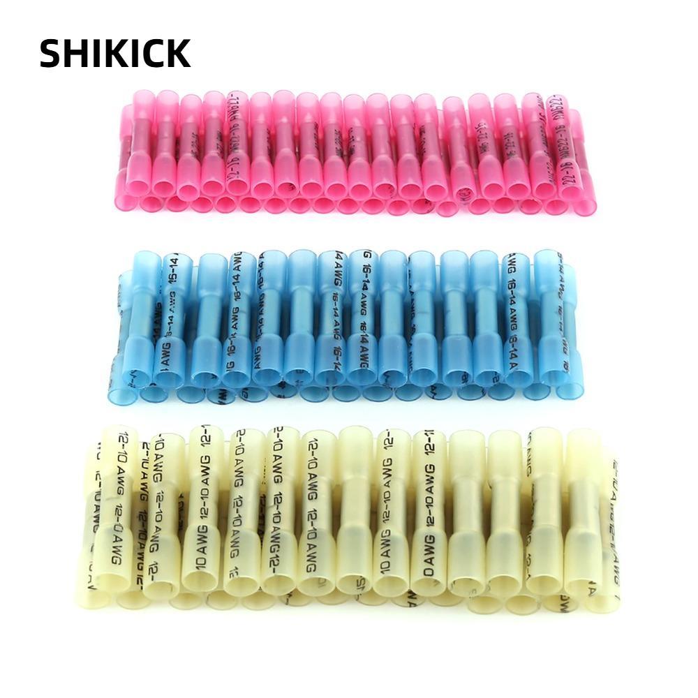 SHIKICK 300 Đầu nối dây co nhiệt, 22-16AWG / 16-14AWG / 12-10 AWG Đầu nối mông chống nước, Kết nối đ