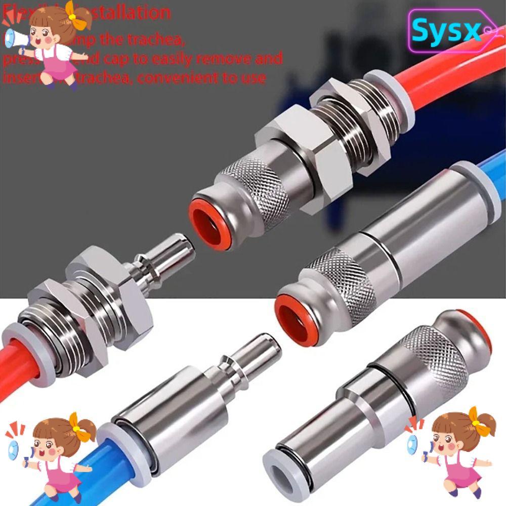 SYSX 1 Cái Đầu nối nhanh khí quản, Khớp nối ống nối ống nối một chiều KK2P / KK2S-04H-06H-04E-06E, K