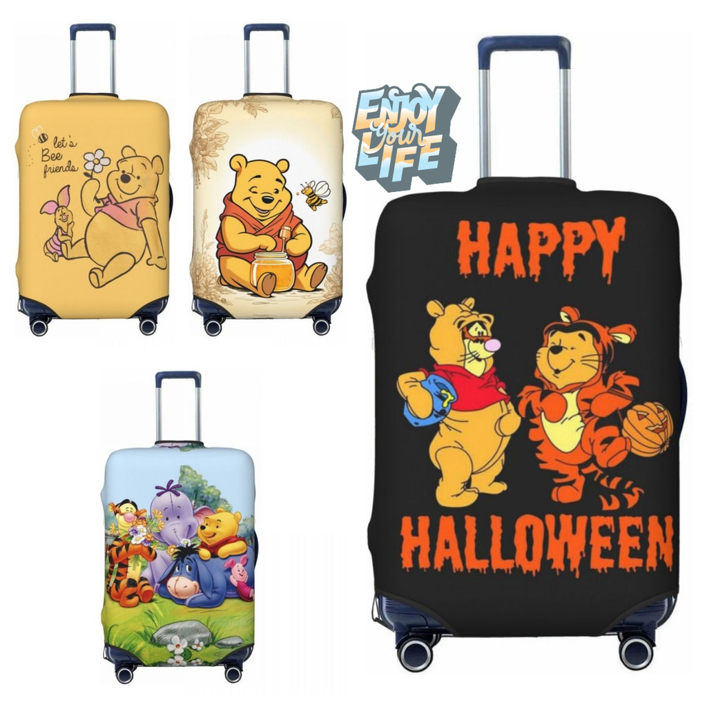 Phim Hoạt Hình Du Lịch Hành Lý Bao 18-32 Inch Dày Chống Bụi Chống Trầy Xước Winnie The Pooh Vali Bảo
