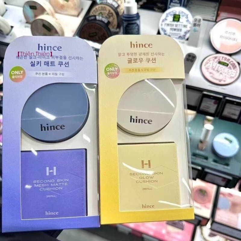 【Thiên Thiên】Phấn Phủ Mỏng Nhẹ Hince Second Skin Airy Powder 12g（Hộp Chính + Hộp Thay Thế）