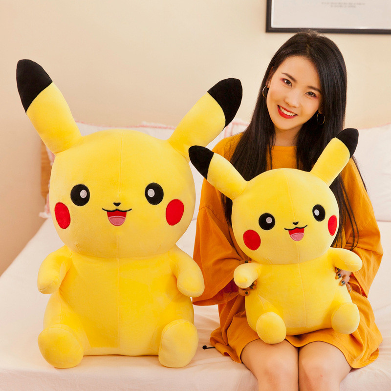 Đồ chơi nhồi bông Pikachu, đồ chơi nhồi bông Pikachu dễ thương, gối bé gái, búp bê trẻ em, quà tặng 