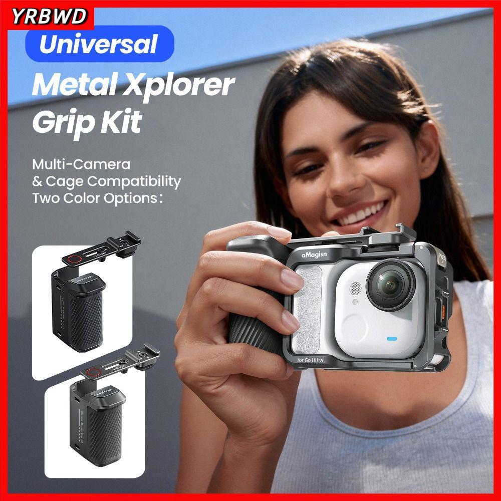 Tay cầm YRBWD Xplorer Grip Kit, Nút chụp có thể điều chỉnh Street Grip Vlog Holder, Tay cầm máy ảnh 