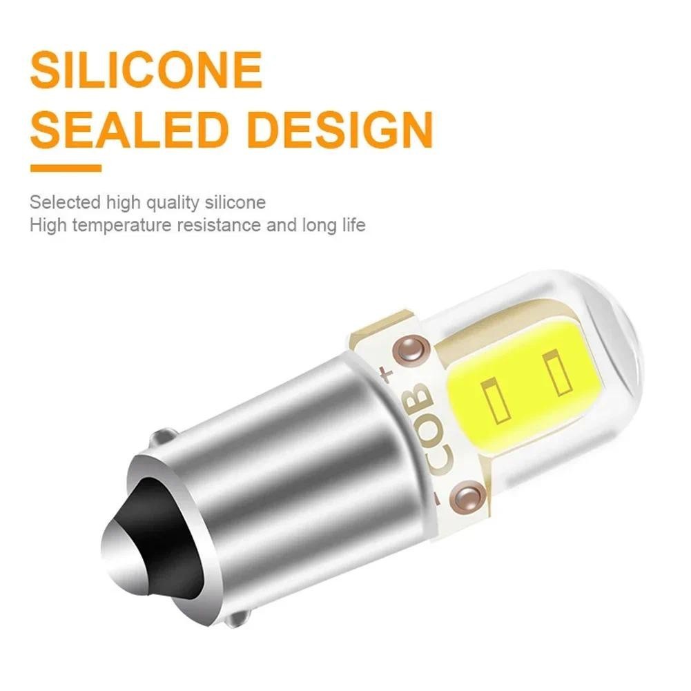 2 Chiếc BA9S LED T4W H6W LED-CANBUS COB 2LED Bóng Đèn Nội Thất Ô Tô Biển Số Đèn Đánh Dấu Đọc Tự Động