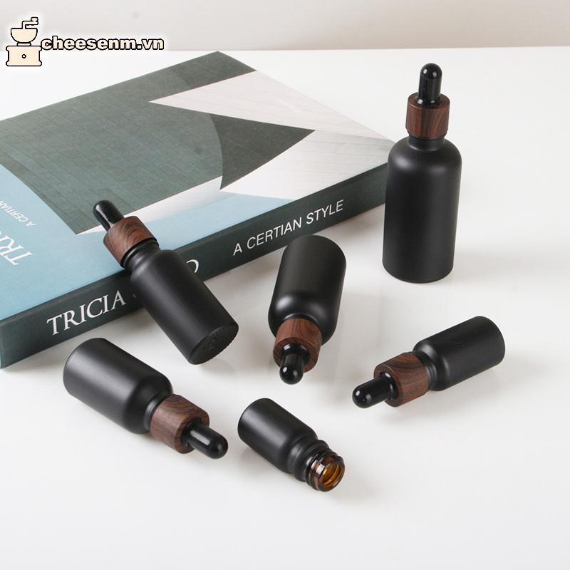 Cheenm Frosted Glass Dropper Chai Thủy Tinh Sáng Rỗng Nhỏ Giọt Chai tte Nắp Nhựa Cho Tinh Dầu Serum 