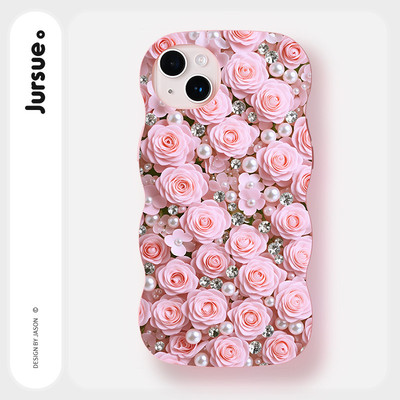 JURSUE Ốp lưng Hoa văn Họa tiết nữ chống sốc chống bẩn mềm cho iPhone 17 Air 16 15 14 13 12 11 PRO MAX SE 2020 X XR XS ip 8 7 Plus MZ50479Q
